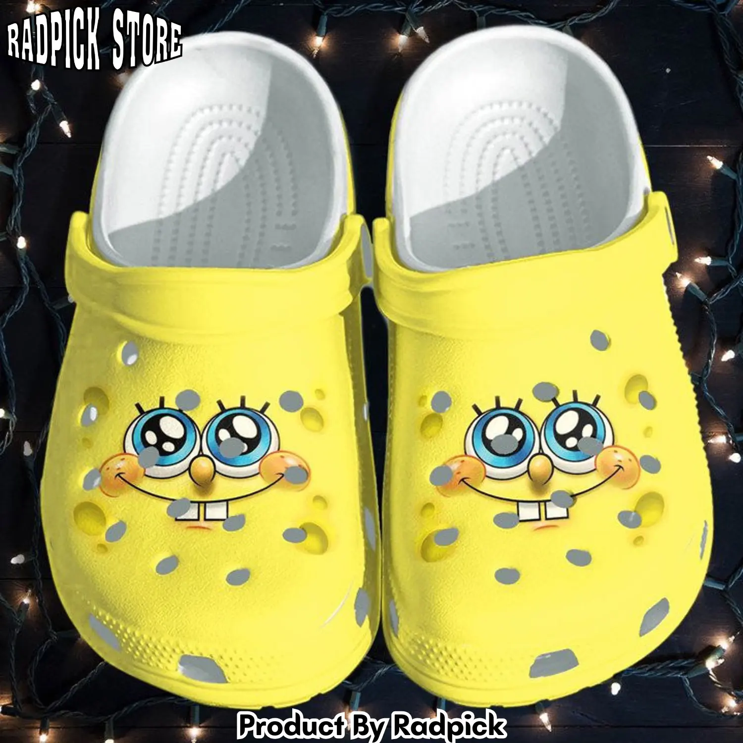 Radpick sponge cute crocss shoes funny face clogs for kids cr rp6521342